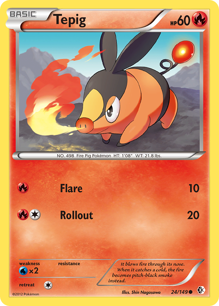 Tepig (24/149) [Black & White: Boundaries Crossed] | Silver Goblin