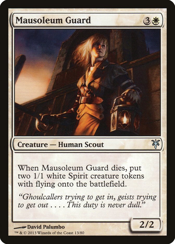 Mausoleum Guard [Duel Decks: Sorin vs. Tibalt] | Silver Goblin