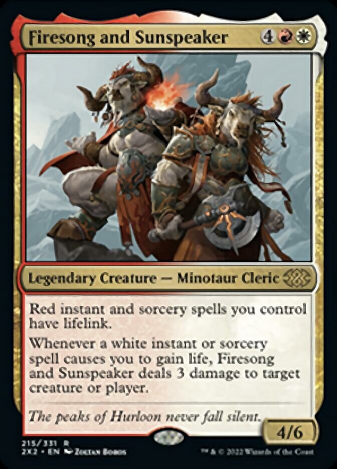 Firesong and Sunspeaker [Double Masters 2022] | Silver Goblin
