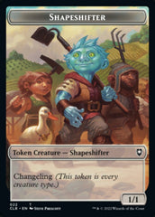 Shapeshifter (022) // Clue Double-Sided Token [Commander Legends: Battle for Baldur's Gate Tokens] | Silver Goblin