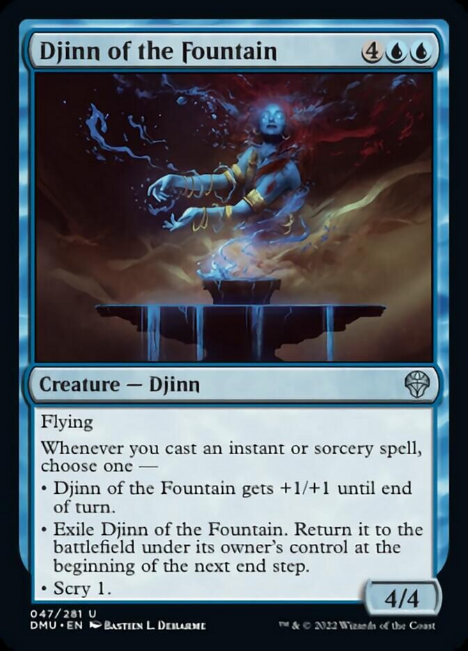 Djinn of the Fountain [Dominaria United] | Silver Goblin