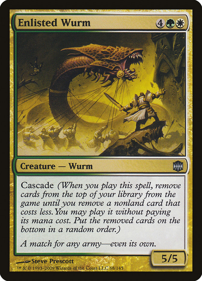 Enlisted Wurm [Alara Reborn] | Silver Goblin