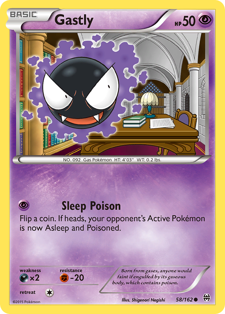 Gastly (58/162) [XY: BREAKthrough] | Silver Goblin