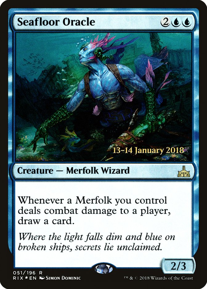 Seafloor Oracle [Rivals of Ixalan Prerelease Promos] | Silver Goblin