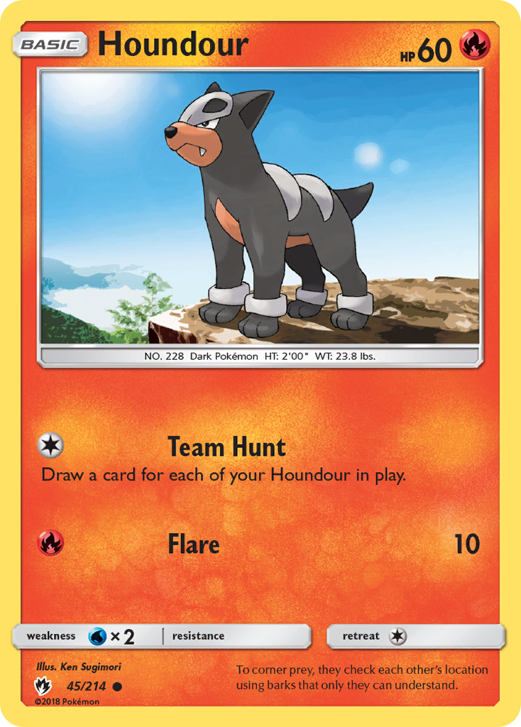 Houndour (45/214) [Sun & Moon: Lost Thunder] | Silver Goblin