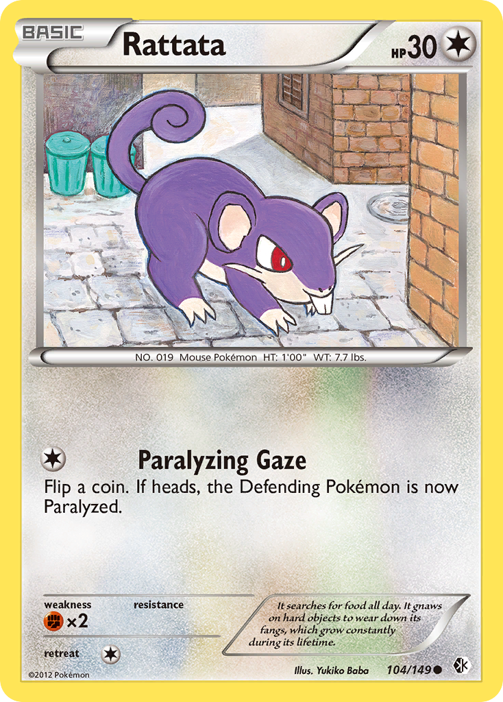 Rattata (104/149) [Black & White: Boundaries Crossed] | Silver Goblin