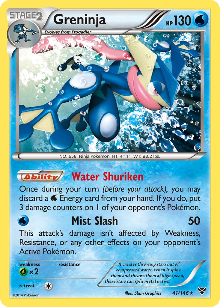 Greninja (41/146) (Cosmos Holo) (Blister Exclusive) [XY: Base Set] | Silver Goblin