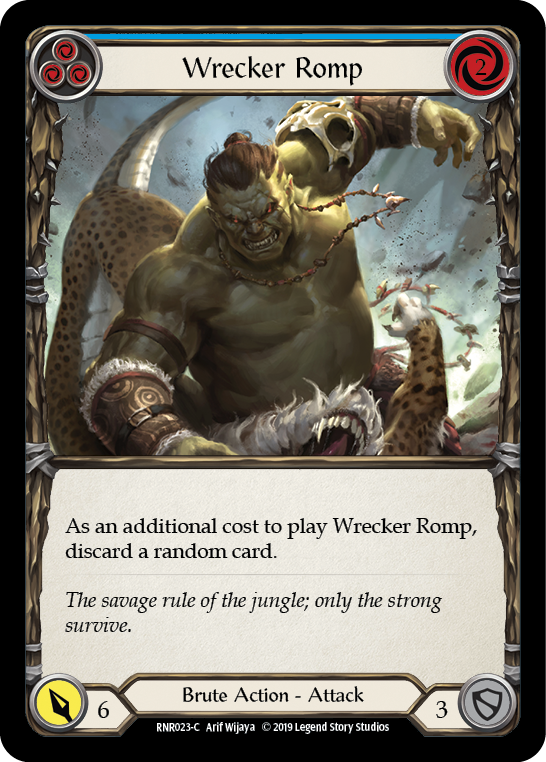 Wrecker Romp (Blue) [RNR023-C] (Rhinar Hero Deck)  1st Edition Normal | Silver Goblin