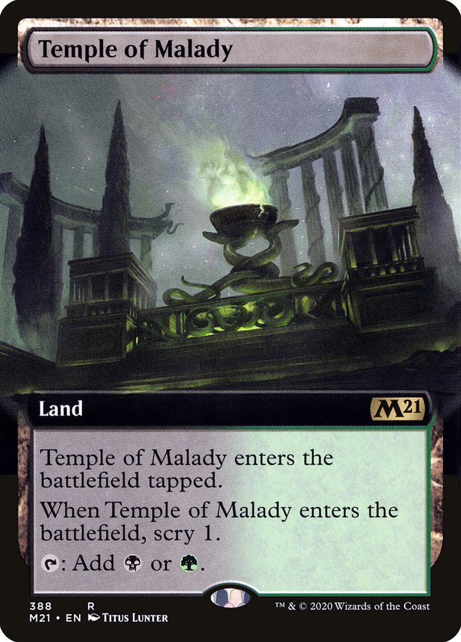 Temple of Malady (Extended Art) [Core Set 2021] | Silver Goblin