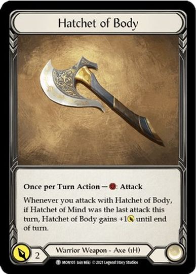 Chane // Hatchet of Body [MON154 // MON105] (Monarch Unlimited)  Unlimited Normal | Silver Goblin