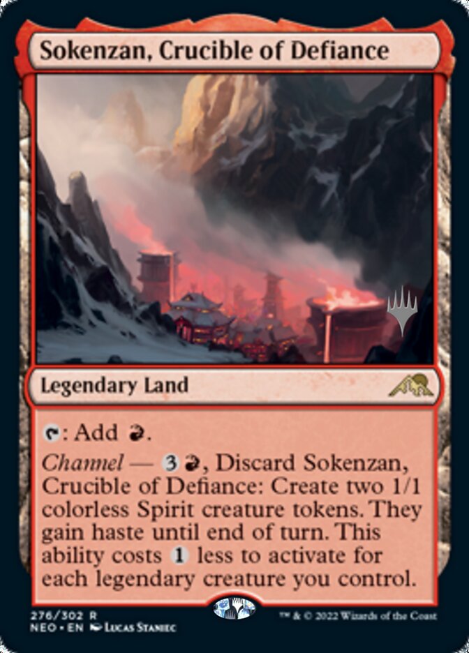 Sokenzan, Crucible of Defiance (Promo Pack) [Kamigawa: Neon Dynasty Promos] | Silver Goblin