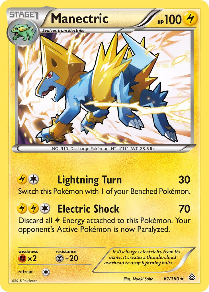 Manectric (61/160) [XY: Primal Clash] | Silver Goblin