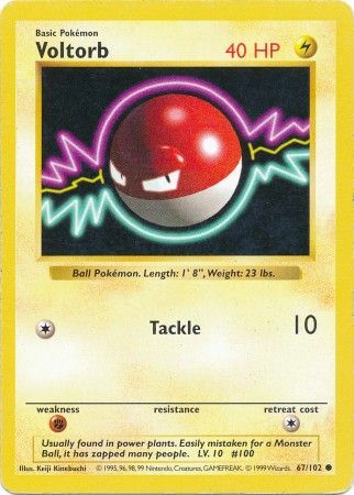 Voltorb (67/102) [Base Set Shadowless Unlimited] | Silver Goblin