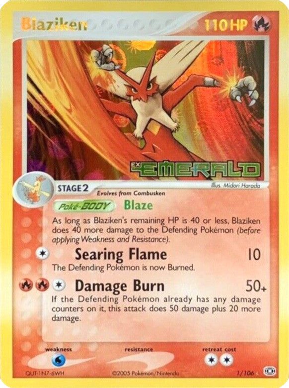 Blaziken (1/106) (Stamped) [EX: Emerald] | Silver Goblin