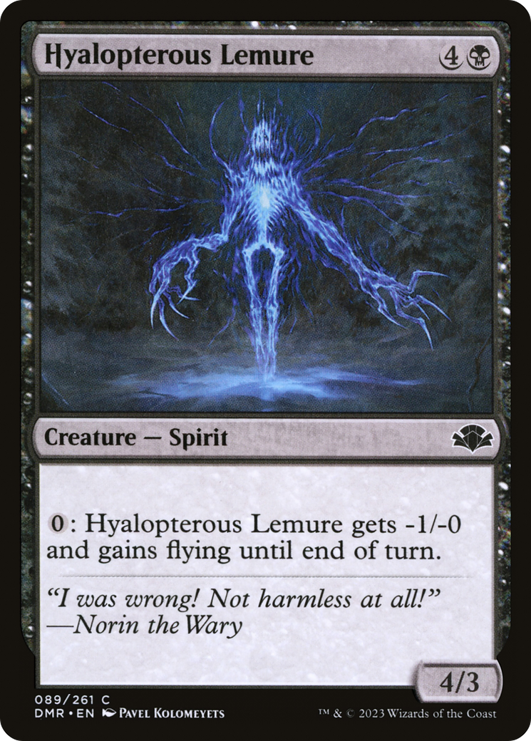 Hyalopterous Lemure [Dominaria Remastered] | Silver Goblin