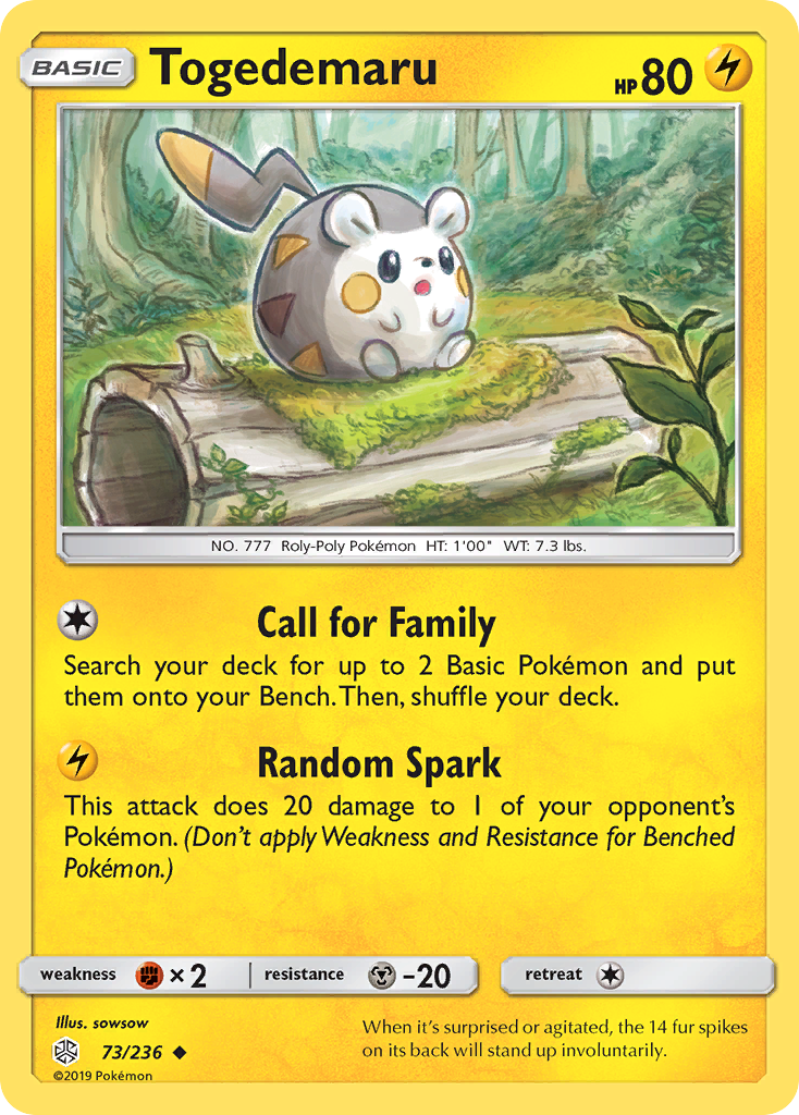 Togedemaru (73/236) [Sun & Moon: Cosmic Eclipse] | Silver Goblin