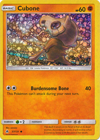 Cubone (57/131) (General Mills Promo) [Sun & Moon: Forbidden Light] | Silver Goblin