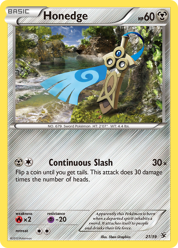 Honedge (21/39) [XY: Kalos Starter Set] | Silver Goblin