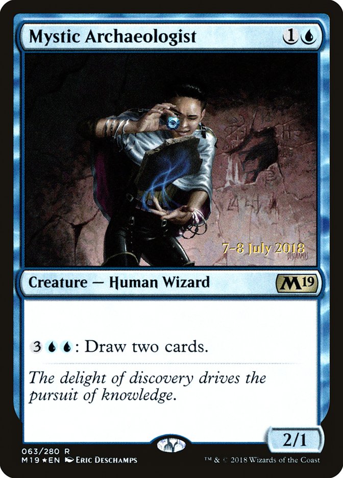 Mystic Archaeologist [Core Set 2019 Prerelease Promos] | Silver Goblin