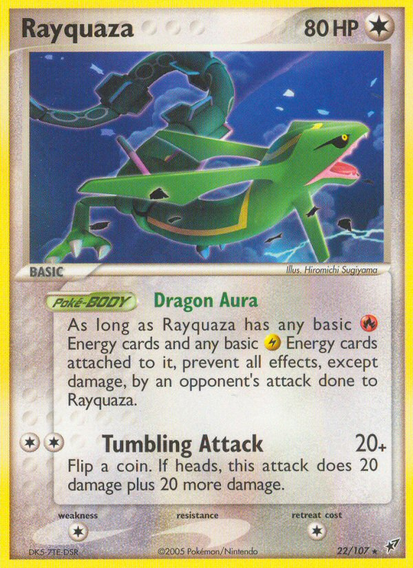 Rayquaza (22/107) [EX: Deoxys] | Silver Goblin