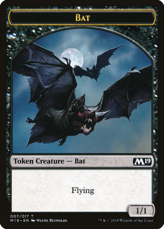 Bat Token [Core Set 2019 Tokens] | Silver Goblin