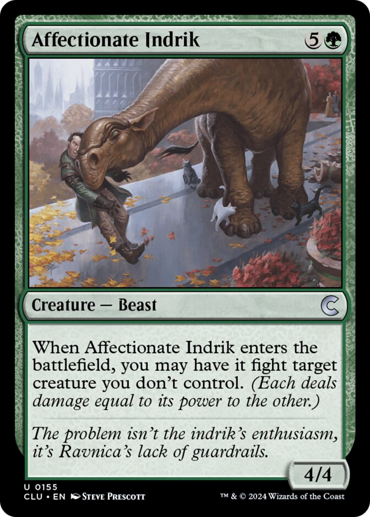 Affectionate Indrik [Ravnica: Clue Edition] | Silver Goblin