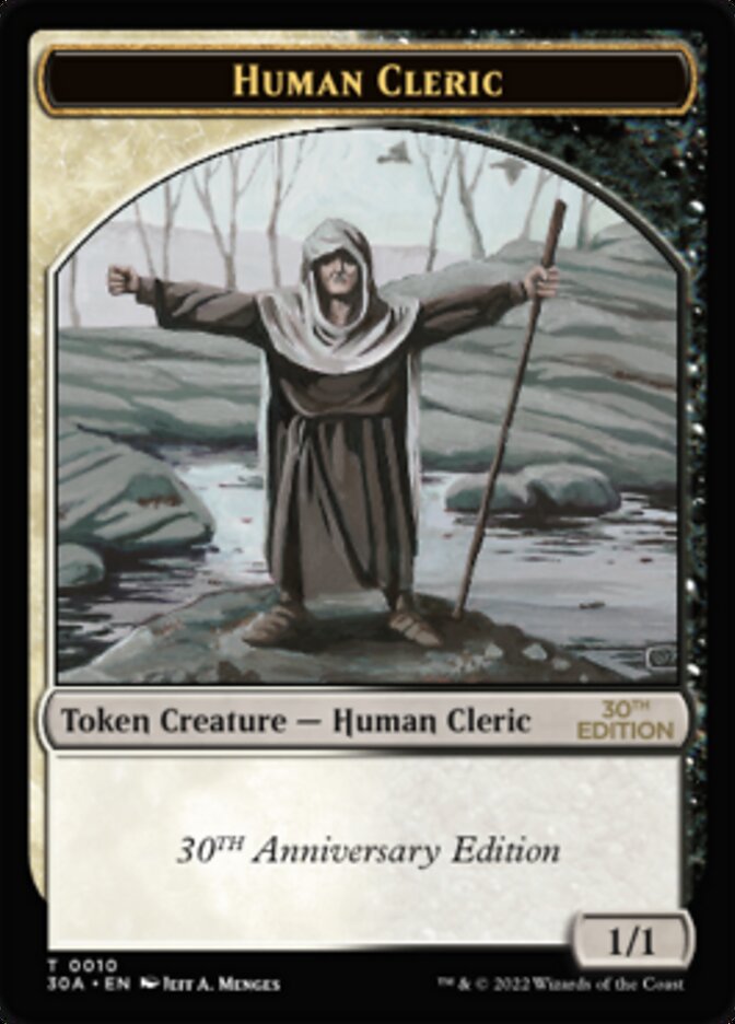 Human Cleric Token [30th Anniversary Tokens] | Silver Goblin