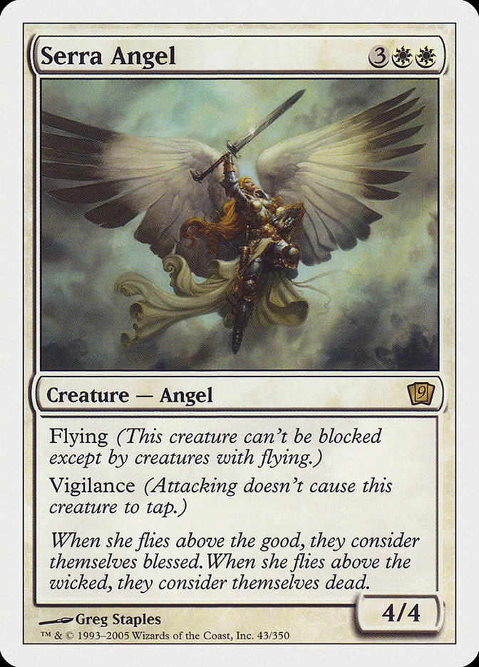 Serra Angel [Ninth Edition] | Silver Goblin