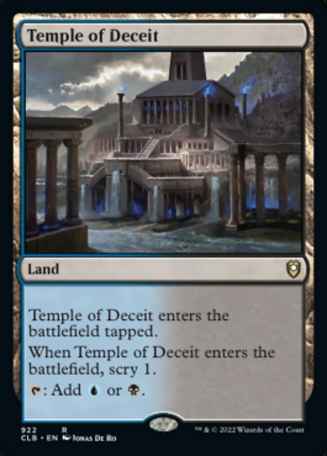 Temple of Deceit [Commander Legends: Battle for Baldur's Gate] | Silver Goblin