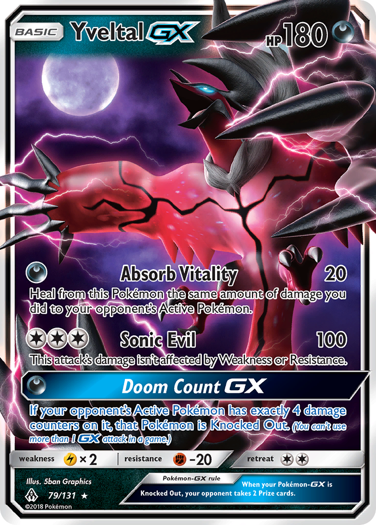 Yveltal GX (79/131) [Sun & Moon: Forbidden Light] | Silver Goblin