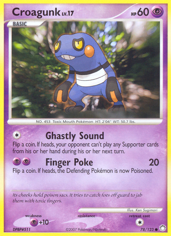 Croagunk (78/123) [Diamond & Pearl: Mysterious Treasures] | Silver Goblin