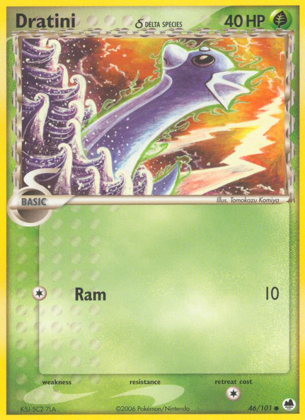 Dratini (46/101) (Delta Species) [EX: Dragon Frontiers] | Silver Goblin