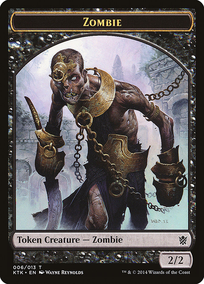 Zombie Token [Khans of Tarkir Tokens] | Silver Goblin