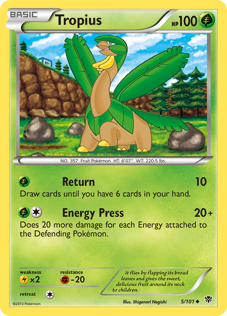 Tropius (5/101) [Black & White: Plasma Blast] | Silver Goblin