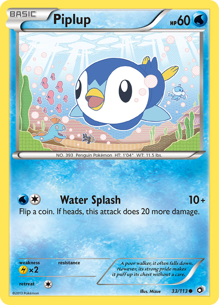 Piplup (33/113) [Black & White: Legendary Treasures] | Silver Goblin