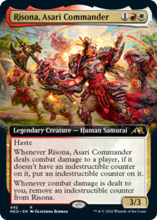 Risona, Asari Commander (Extended Art) [Kamigawa: Neon Dynasty] | Silver Goblin