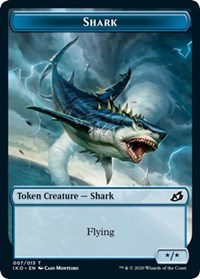 Shark // Human Soldier (003) Double-Sided Token [Ikoria: Lair of Behemoths Tokens] | Silver Goblin