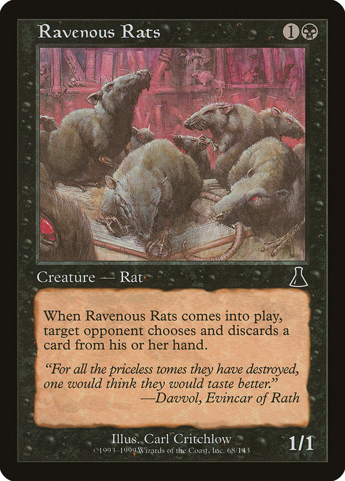 Ravenous Rats [Urza's Destiny] | Silver Goblin