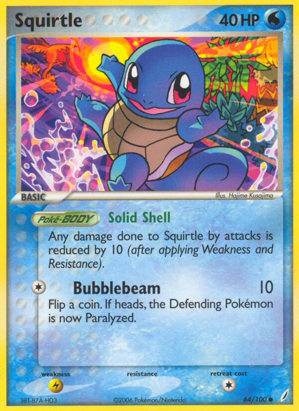 Squirtle (64/100) [EX: Crystal Guardians] | Silver Goblin