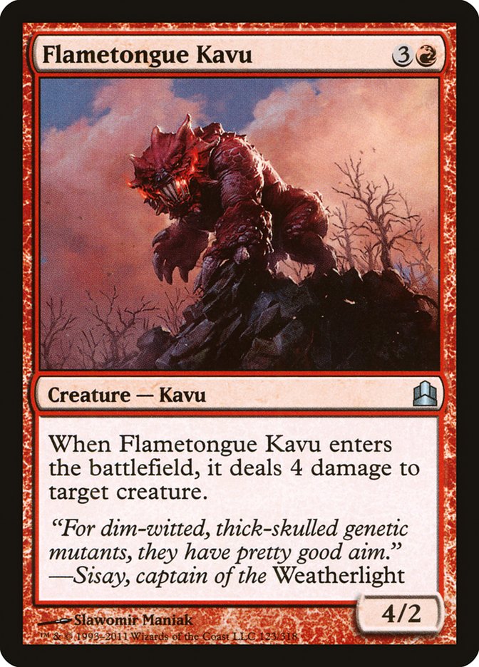 Flametongue Kavu [Commander 2011] | Silver Goblin