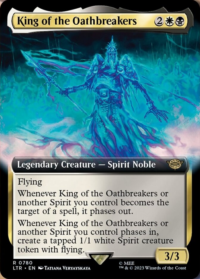 King of the Oathbreakers (Extended Art) (Surge Foil) [The Lord of the Rings: Tales of Middle-Earth] | Silver Goblin