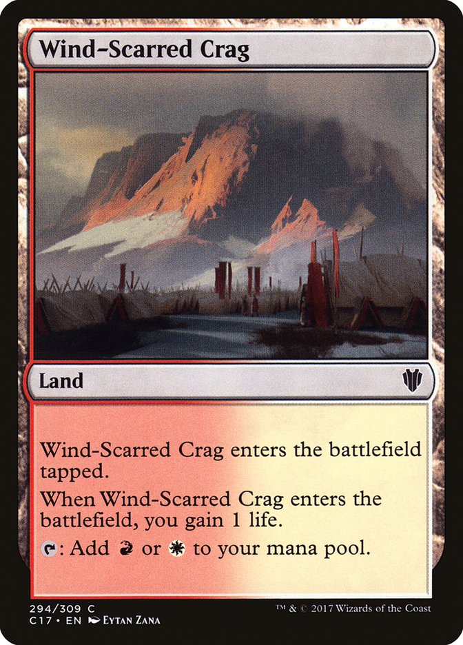 Wind-Scarred Crag [Commander 2017] | Silver Goblin