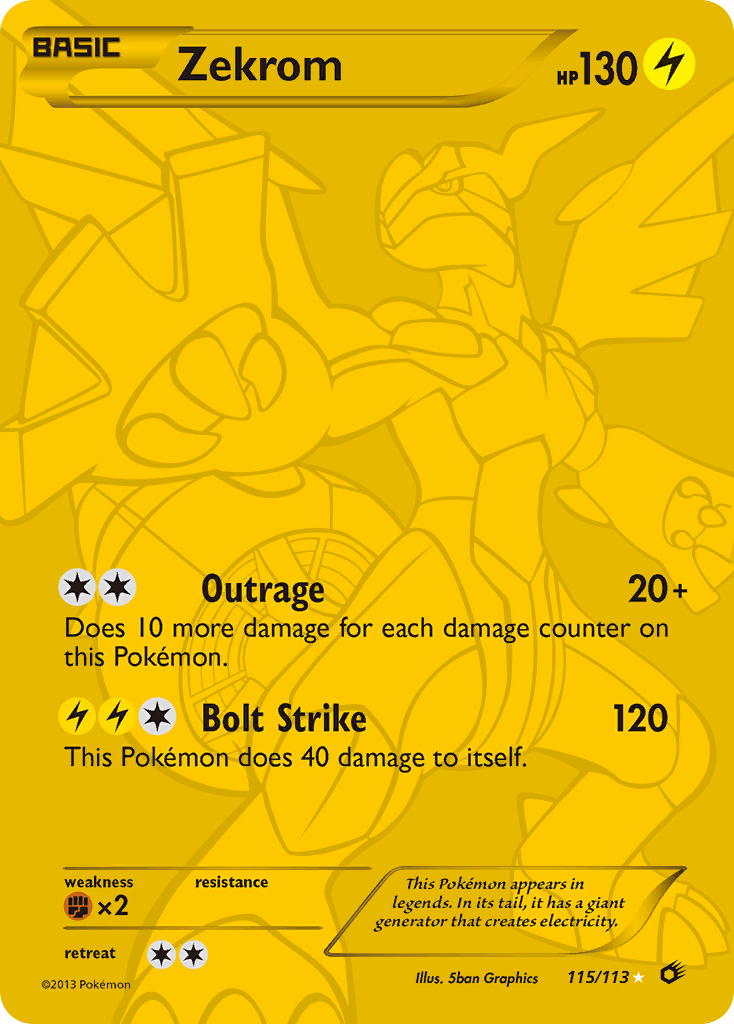 Zekrom (115/113) [Black & White: Legendary Treasures] | Silver Goblin