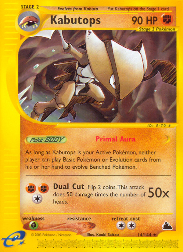 Kabutops (14/144) [Skyridge] | Silver Goblin