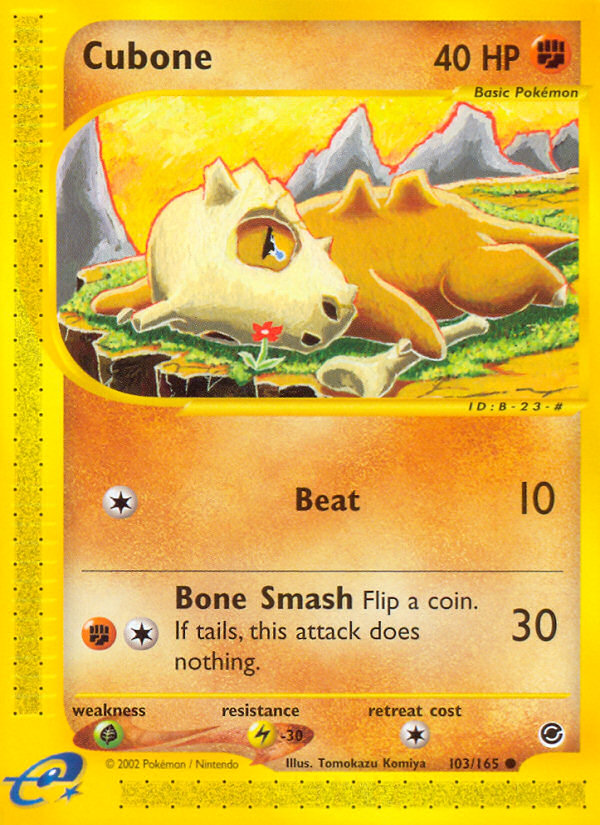 Cubone (103/165) [Expedition: Base Set] | Silver Goblin