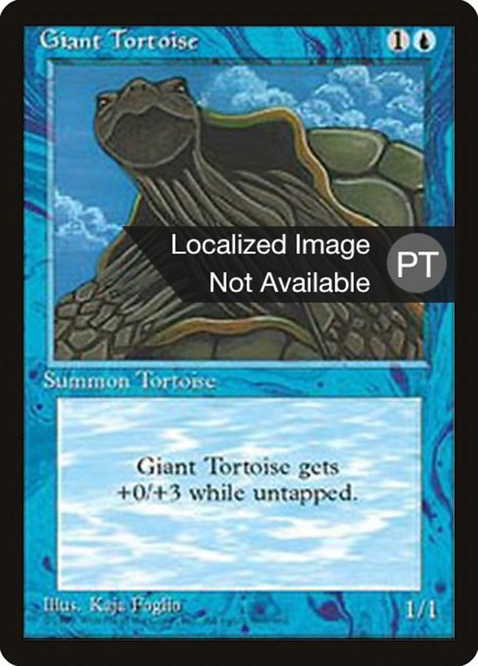 Giant Tortoise [Fourth Edition (Foreign Black Border)] | Silver Goblin
