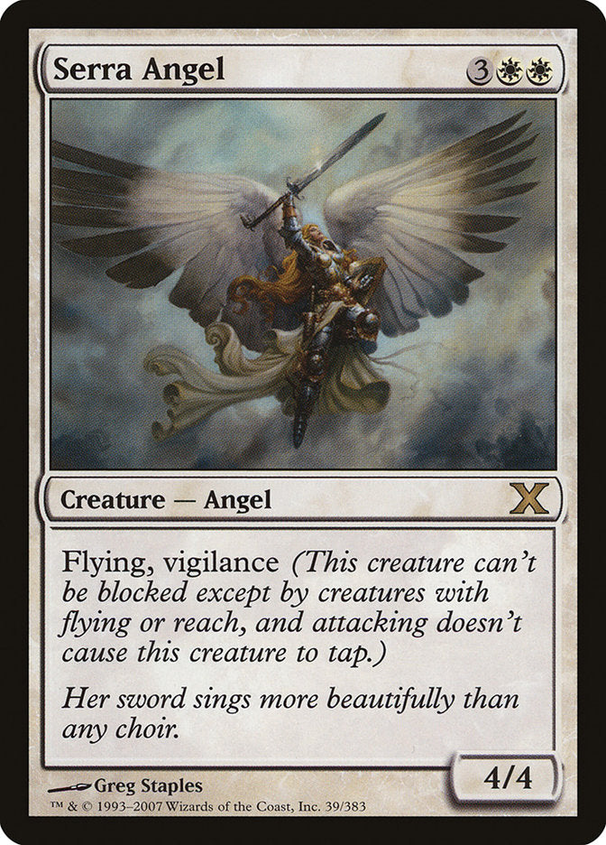 Serra Angel [Tenth Edition] | Silver Goblin