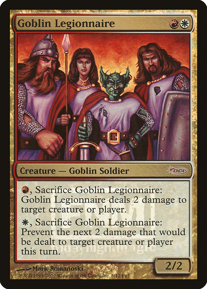 Goblin Legionnaire [Friday Night Magic 2007] | Silver Goblin