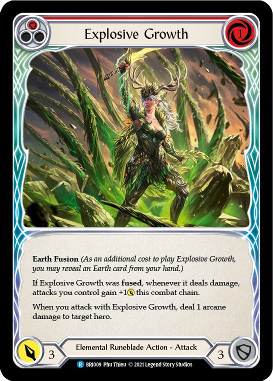 Explosive Growth (Red) [BRI009] (Tales of Aria Briar Blitz Deck)  1st Edition Normal | Silver Goblin