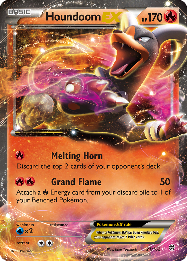 Houndoom EX (21/162) [XY: BREAKthrough] | Silver Goblin